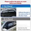 Puermto Side Window Visor Wind Vent Deflector fit for 2005-2015