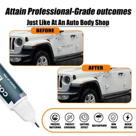 PW7/GW7 Bright White Touch Up Paint for Jeep, Car Paint Pen Scratch Repair Two-In-One Touch Up Paint, Premium Car Scratch Remover for Deep Scratches