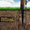 LADECH 4x4 Fence Post Anchor Ground Spike 24” Length with