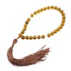 Dot knot Mala for Men, Pearl, Funeral, Jutu, Black, Brown
