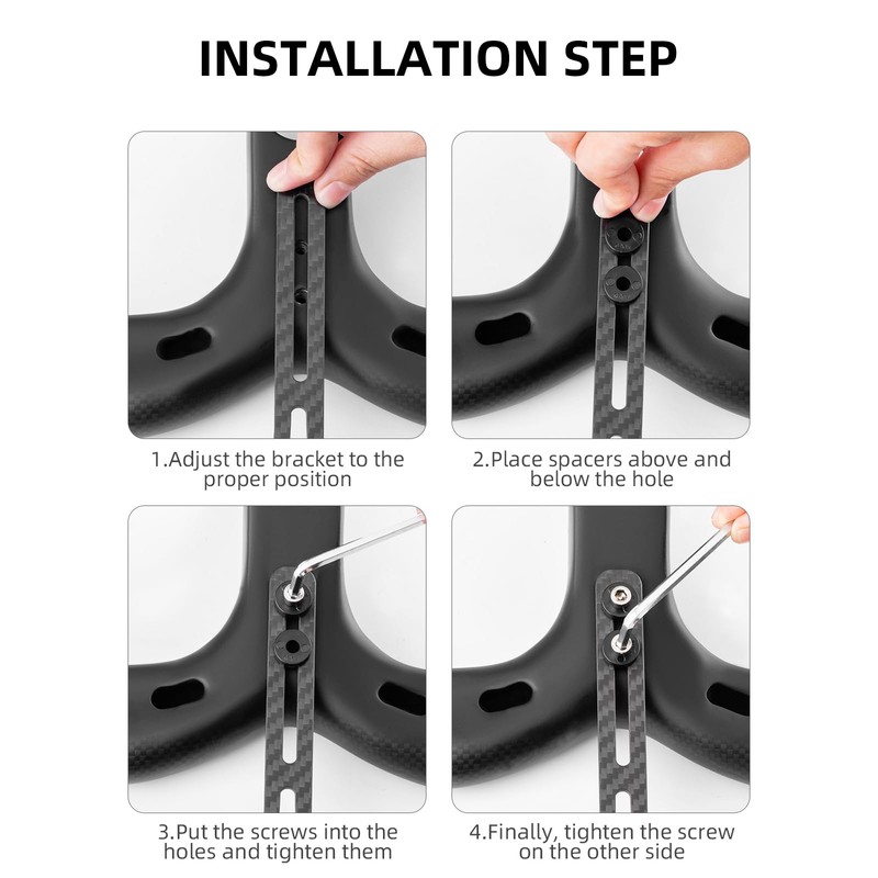 ROCKBROS Carbon Out Front Bike Computer Mount Suitable for Go-pro