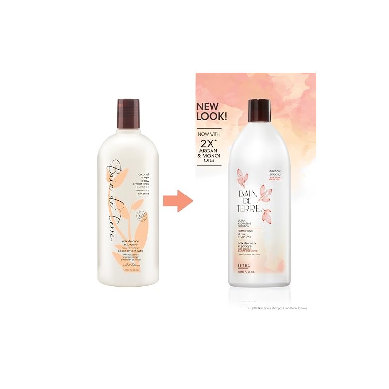 Bain De Terre Coconut Papaya Shampoo, 33.81 Fluid Ounce