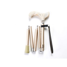 Merry Sticks（メリースティックス） ／ ロイヤルクリスタル（EZjoint） ／ クリスタルステッキ ／ 折りたたみ杖 ／ シャンパンゴールド