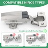 Cabinet Hinge Damper(Pack of 5),Straight Arm Full Overlay Hinge for