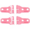 Savadicar 4-Piece Pink Door Hinge Cover Trim Set for Jeep