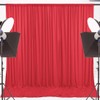 ESGOTBME 10x12ft Wrinkle Free Red Backdrop Curtain for Parties Soft