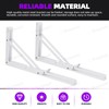 Swpeet 2 Pack 14" Folding Shelf Bracket, Heavy Duty DIY
