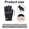 GSrenyu Men Gloves, Winter Warm Knit Gloves with Soft Lining,