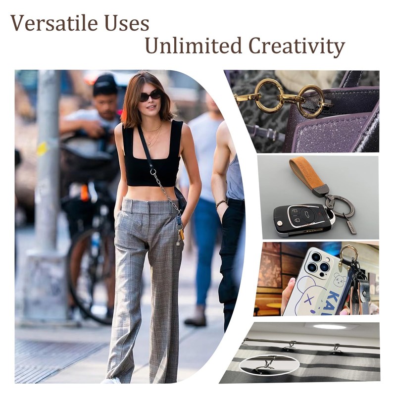 Keychain Carabiners Accessory (Gold)