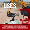 DOJA Barcelona Weld-on Hook with High Load Capacity: 1000 kg