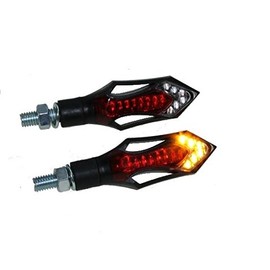 LED Mini Indicator Tail Light Combi Black Tinted Universal M8 Motorcycle Streetfighter Custom Quad ATV