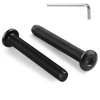 BNUOK M6-1.0 x 60mm Flat Head Hex Socket Cap Screws