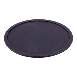 Drink Coasters, 6 Nonslip Rubber Coasters - Durable, To Protect Wooden Tables, Desks, And Bars, Black Silicone Table Top Coasters, No More Water Rings, Dishwasher-Safe - Restaurantware