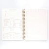 DesignWorks Ink 8.25" x 11.6" Burgundy Textured Paper Twin Wire