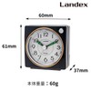 LANDEX Alarm Clock, Analog Clock, No Sound from Second Hand,