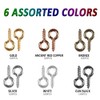 Aipaide Pack of 1200 Small Eye Bolts Metal Eye Screws