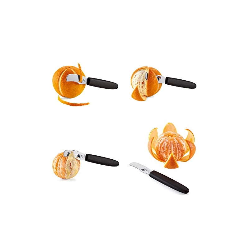 triangle Orange Peeler - Includes Serrated Blade, Smooth Blade &