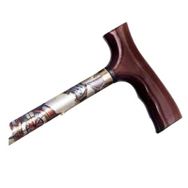 AlexOrthopedic Mobility Support Adjustable Travel Folding Cane with Fritz Handle - Compass Rose