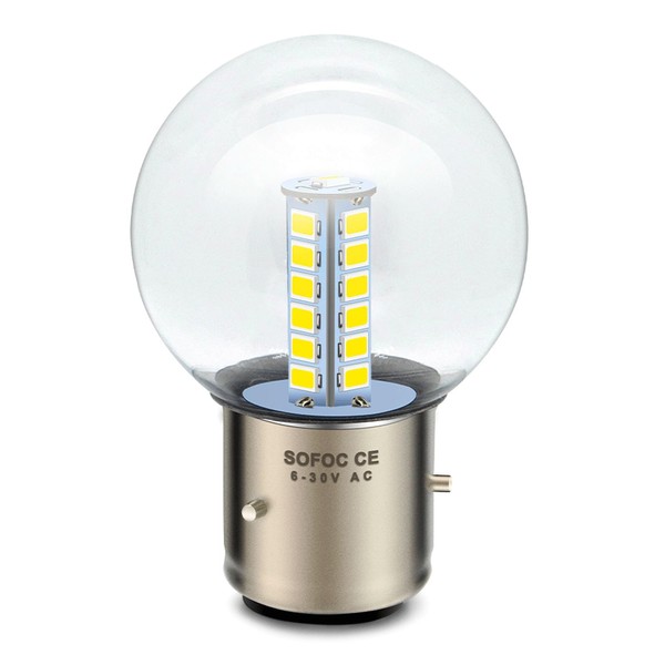 SOFOC- BA21D LED Headlight Bulbs High/Low Beam,Yellow G40 Bulb for