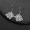 KKJOY Lotus Flower Dangle Earrings Stainless Steel Yoga Pendat Inspirational