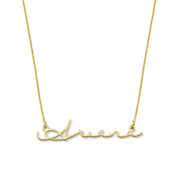 MyNameNecklace Personalized Signature Style Name Pendant Necklace Jewelry -Custom Any