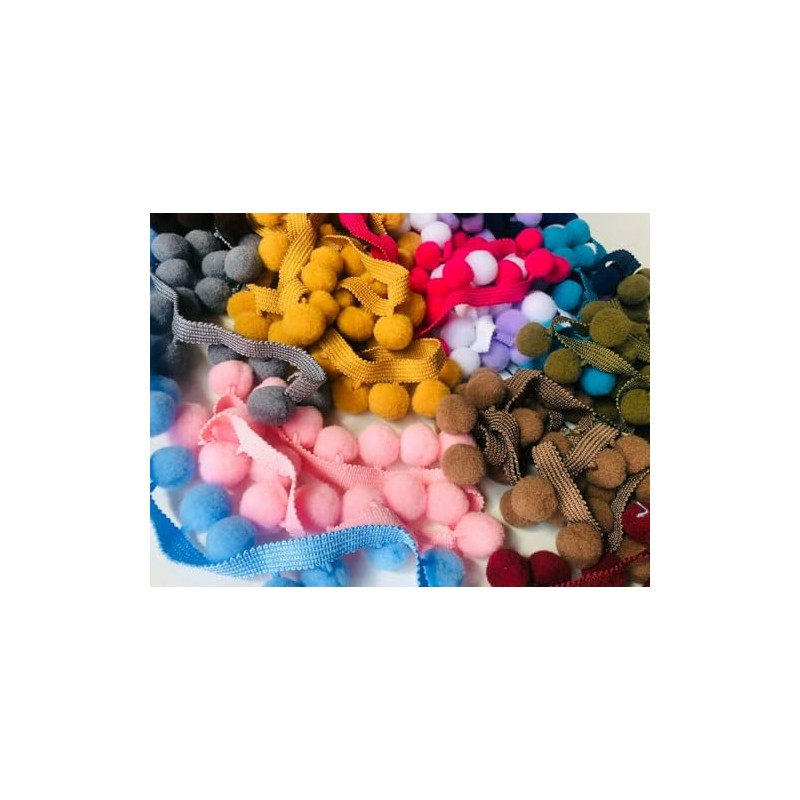 XL 2cm Pom Pom Bobble Trim Fringe Pompom Trimming Cushions