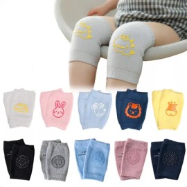 Set 10 Pares De Rodilleras Bebe Gatear Antiderrape Color Lisa                                                                                         