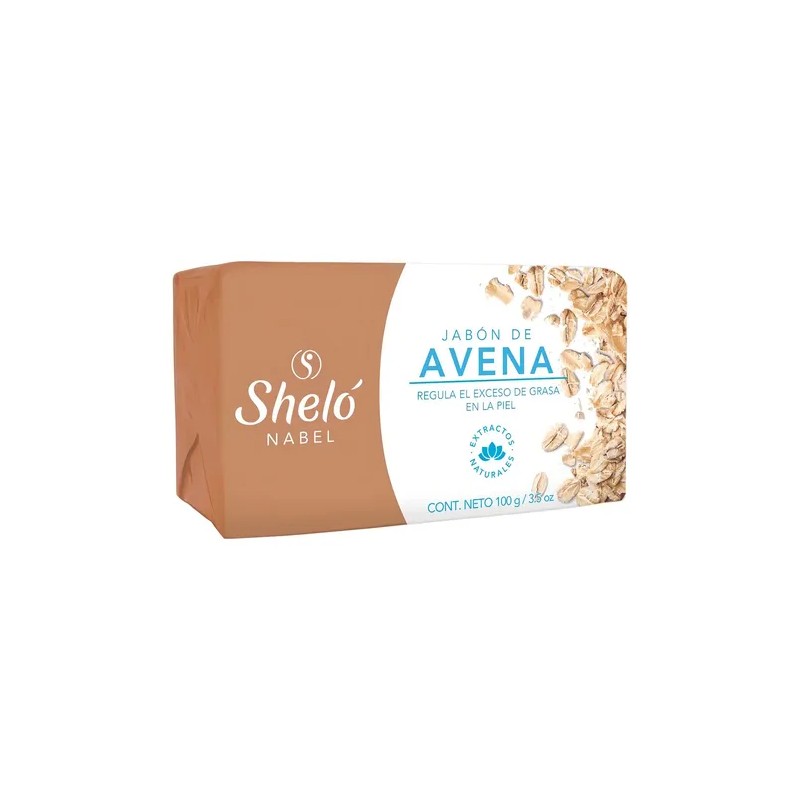Jabón Avena Antiacné Sheló Nabel Pack 3 Piezas 100g Facial