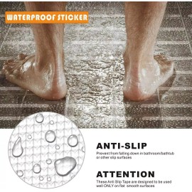 Unbranded 24PCs Bath Tub Shower Stickers Anti Slip Grip Strips Non-Slip Safety Floor Tread