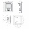 FGJQEFG Stainless Steel Door Lock Handle Latch Large 5.5 Inches
