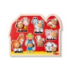 Melissa & Doug Farm Animals Jumbo Knob Puzzle, Wooden Peg
