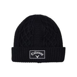 Callaway C24291122 Men's Knit Cap (Brand Logo) / Golf Hat, 1010_Black