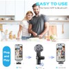 Micrfono Inalmbrico para Celular, 2 Lavalier Microfono Inalambrico Reduccin de