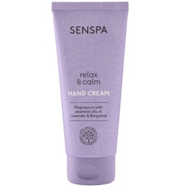 SenSpa Relaxing Lavender Hand Cream - Vegan Moisturising Body Lotion, Natural Scented Body Creams/Butter with Essentail Oils, Body Butters for Women & Men, Luxury Moisturiser for Dry Skin - 100ml