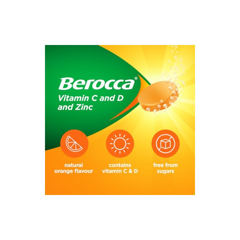 Berocca Immune Daily Defence Effervescent Tablets