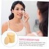 Vaguelly 6pcs Oval Makeup Puff Cushion Hydrophilic Cellulose Sponge Face