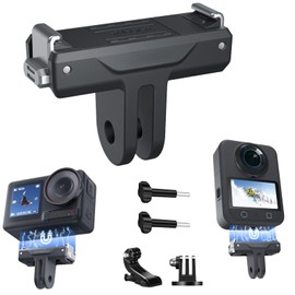 Magnetic Quick Release Adapter Mount for DJI Osmo Action 5 Pro, ABS 1/4" Adapter/Quick Release Buckle Extension Base Bracket for DJI Osmo Action 5/Action 4/Action 3/Osmo 360/Osmo NANO Accessories