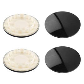 DewFlew - 4 tapas centrales de rueda para Dodge Ram 2500 3500 2013 – 18, 97 mm, tapa de cubeta negro, repuesto 5RK12RXFAA 04726280AA