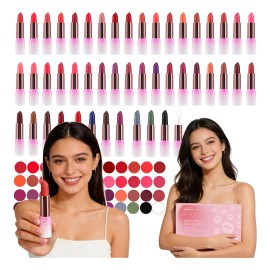 Set 48 De Pintalabios Matte Labiales 48 Colores