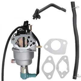 Carburetor Carb Replaces For Homelite HU50011 LR5000T UT-03829 UT9C5000D BM10500G HG5000 HG5022P HGCA5000 HU40500 5000 Watt Generator 389cc 420cc Manual Choke with Solenoid