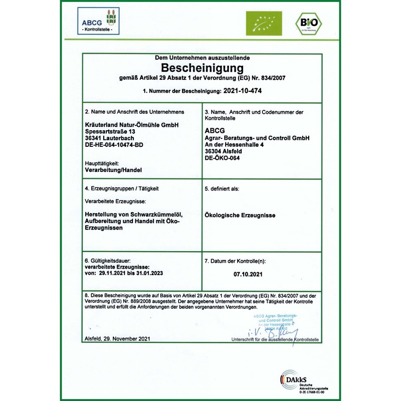 Kräuterland Organic Spirulina Powder, 500 g, Spirulina Powder, Vegan Algae