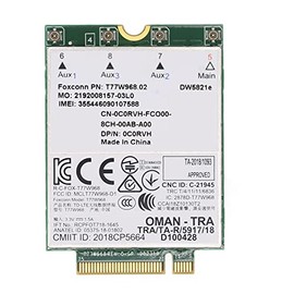 Acogedor Tarjeta Inalámbrica DW5821E 3G/4G/5G, Tarjeta WiFi Adaptadora de Red Adecuada para PCI Express M.2 Especificación 3042 Tipo Key.B Slot, para PC, Portátiles