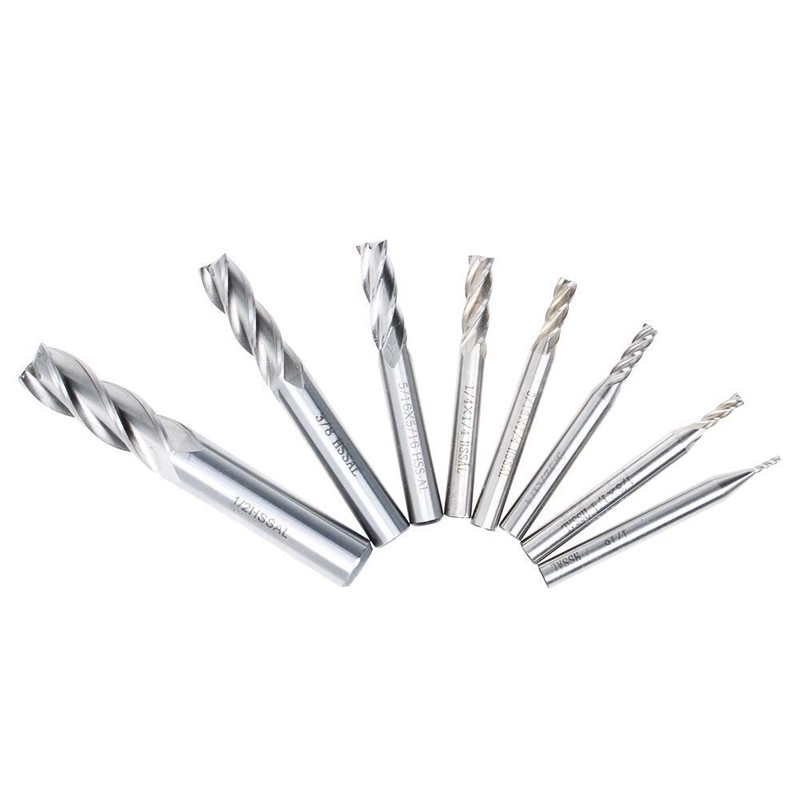 AUTOTOOLHOME 1/8" 3/16" 1/4" 5/16" 3/8" 1/2" high Speed Steel