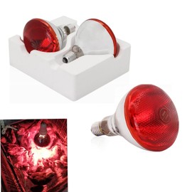Lucky Farm Heat Lamp Infrared Bulbs 2pcs 250W for Chicken Coop Brooder Baby Chicks Puppies Kittens