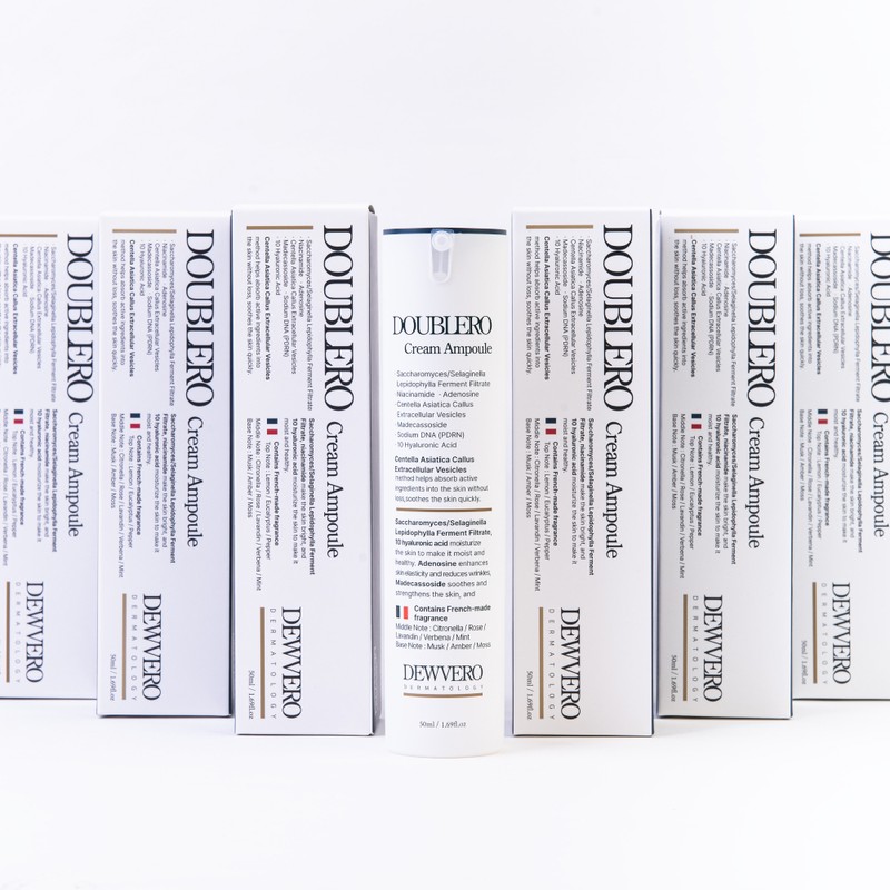 Duvero Double Lo Cream Ampoule Soothing Barrier Improvement Quick Drying
