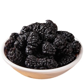 Dried Black Mulberries, No-Wash Dried Mulberry Fruit, Large,Traditional Whole Dried Fruit Snack 500g (17.6oz) 桑葚干 (Dried Mulberries)