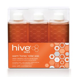 Hive Options Classic Warm Honey Wax Roller Depilatory Wax Cartridges 80g - Pack of 6