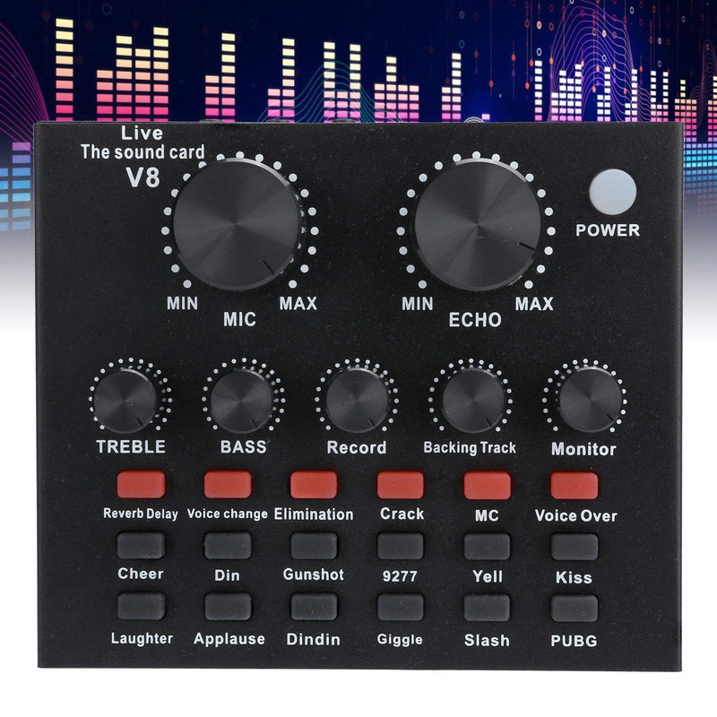 Cuifati Bluetooth Live Sound Card Voice Changer, 7 Verbindungsmethoden Mit