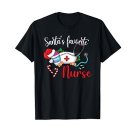 Santa Favorite Nurse Christmas T-Shirt