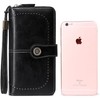 Cartera de Cuero Grande para Mujer Correa para la Muñeca
